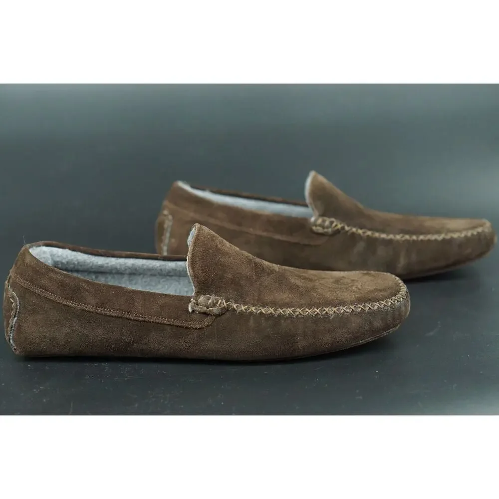 To Boot New York Oreilly Black suede Moccasin loafers SZ 8.5 Men House Slipper